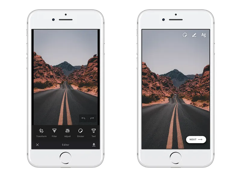Our default UI vs Story UI