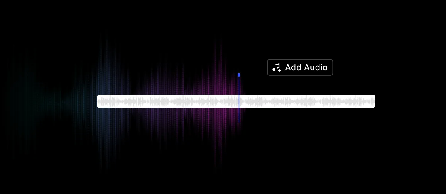 Make it pop! Add your audio to a video.