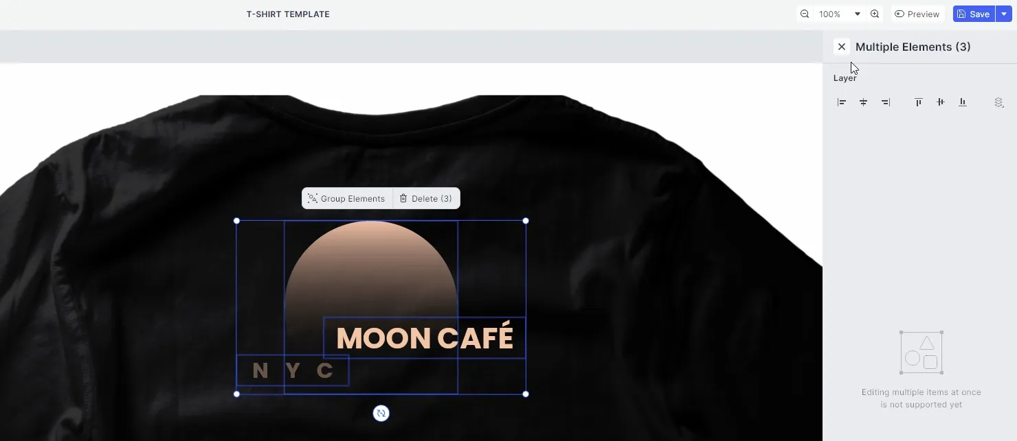 Easily align elements for streamlined layouting.
