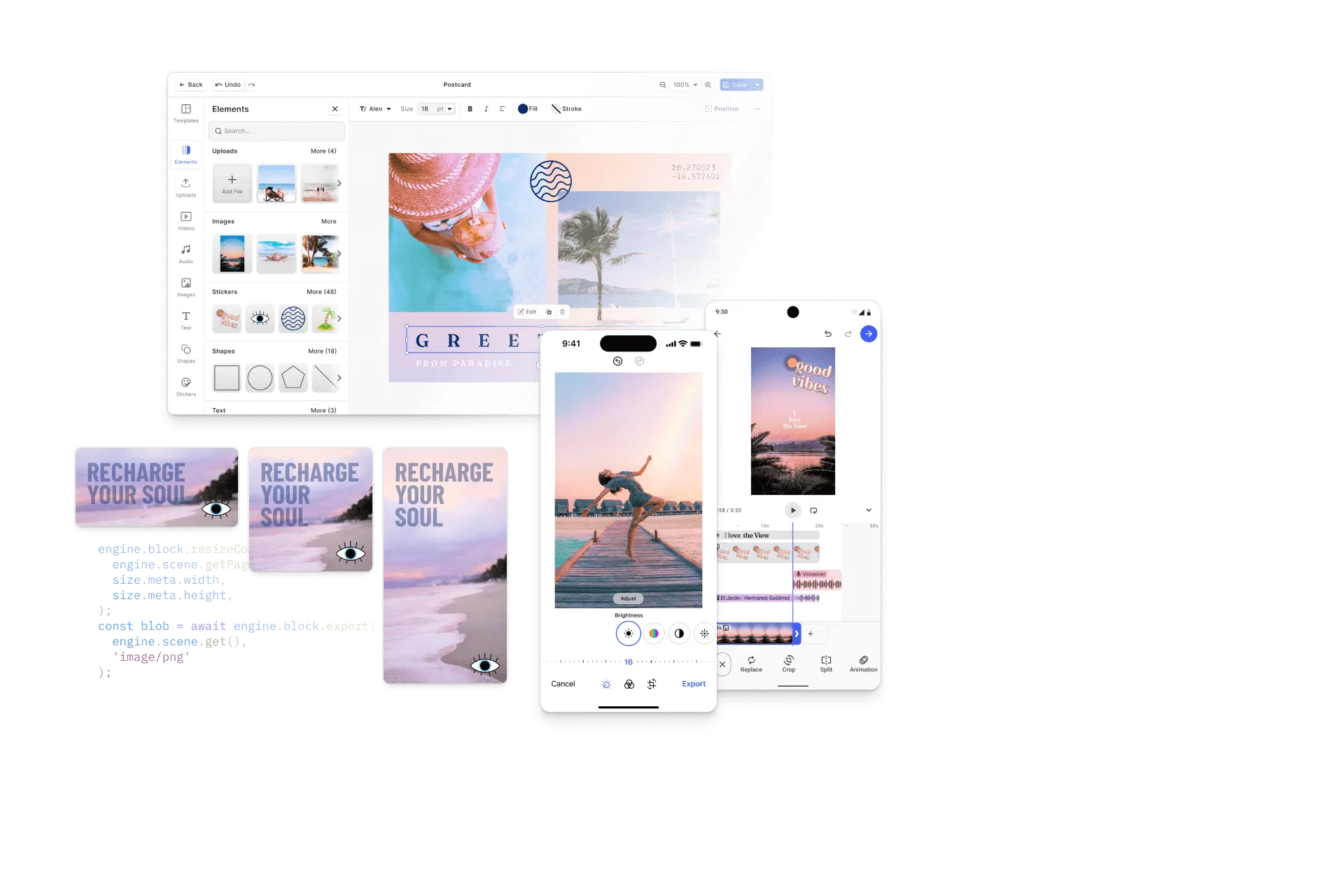 CE.SDK creative editor surface.