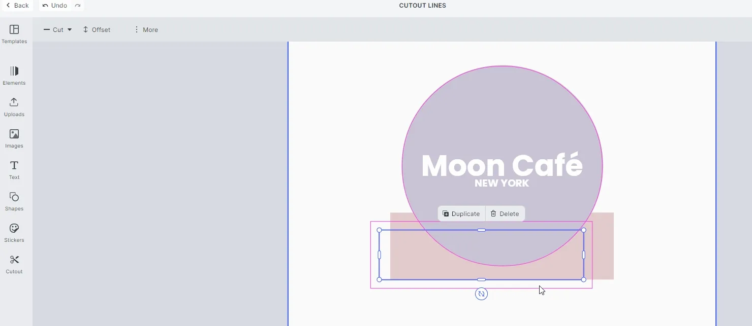 Combine cutout lines, perfect for custom shapes like stickers.