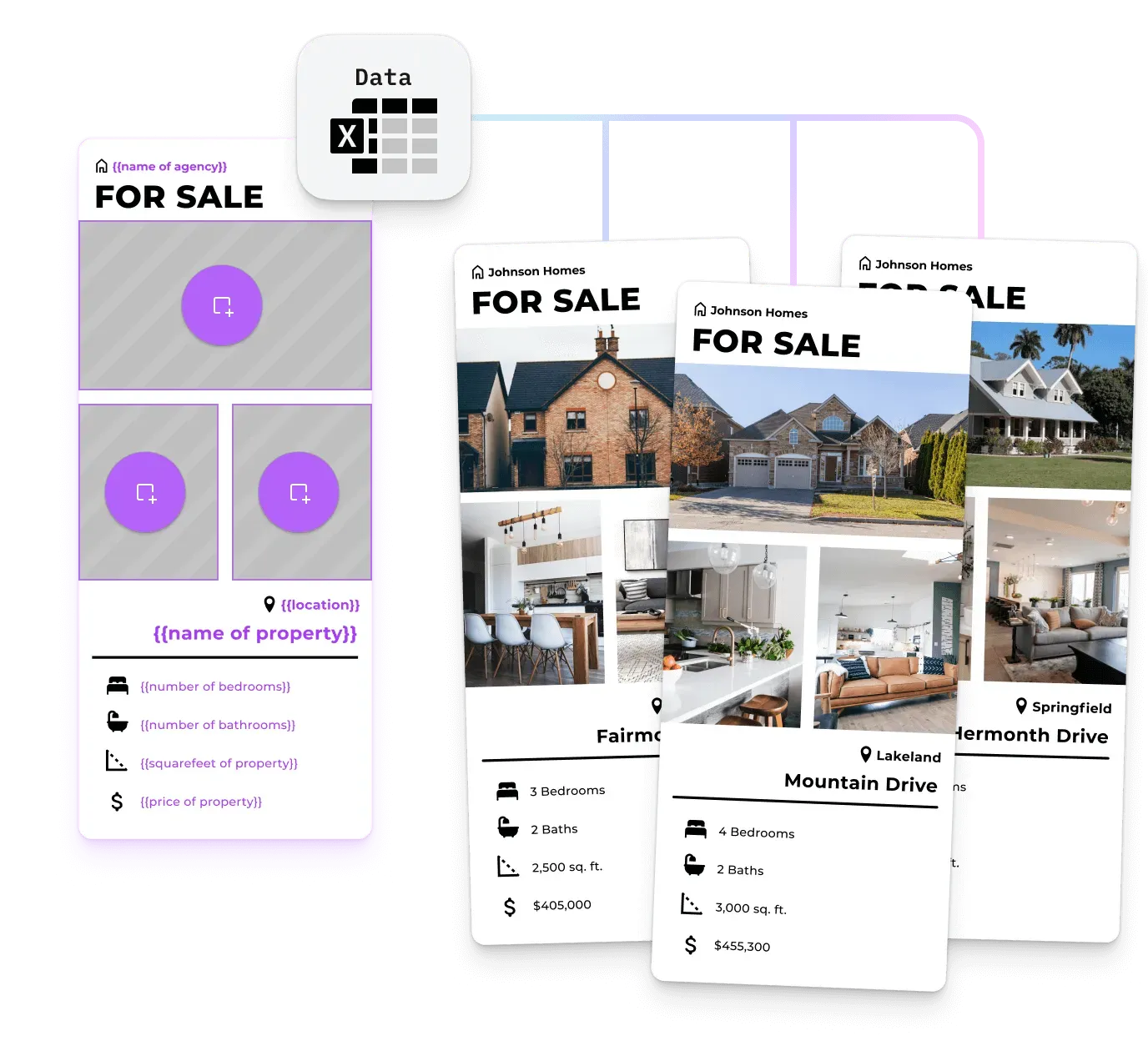 Locked regions and editable fields preserve brand consistency