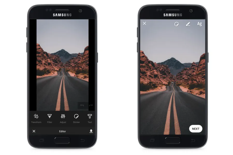 Our default UI vs Story UI