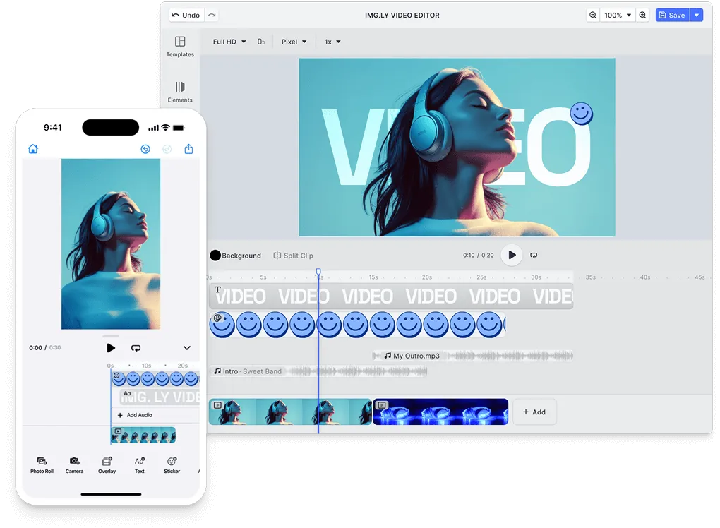 One video engine rendering identically on iOS and Android