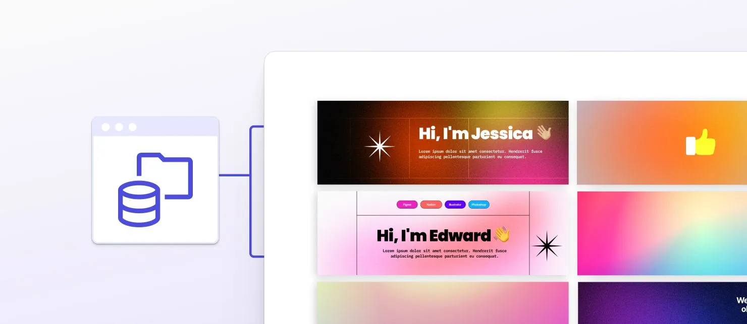 Effortlessly browse and query a vast database of templates.