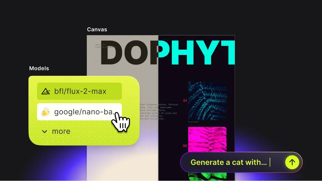 IMG.LY editor with a generated variant landing in a layer
