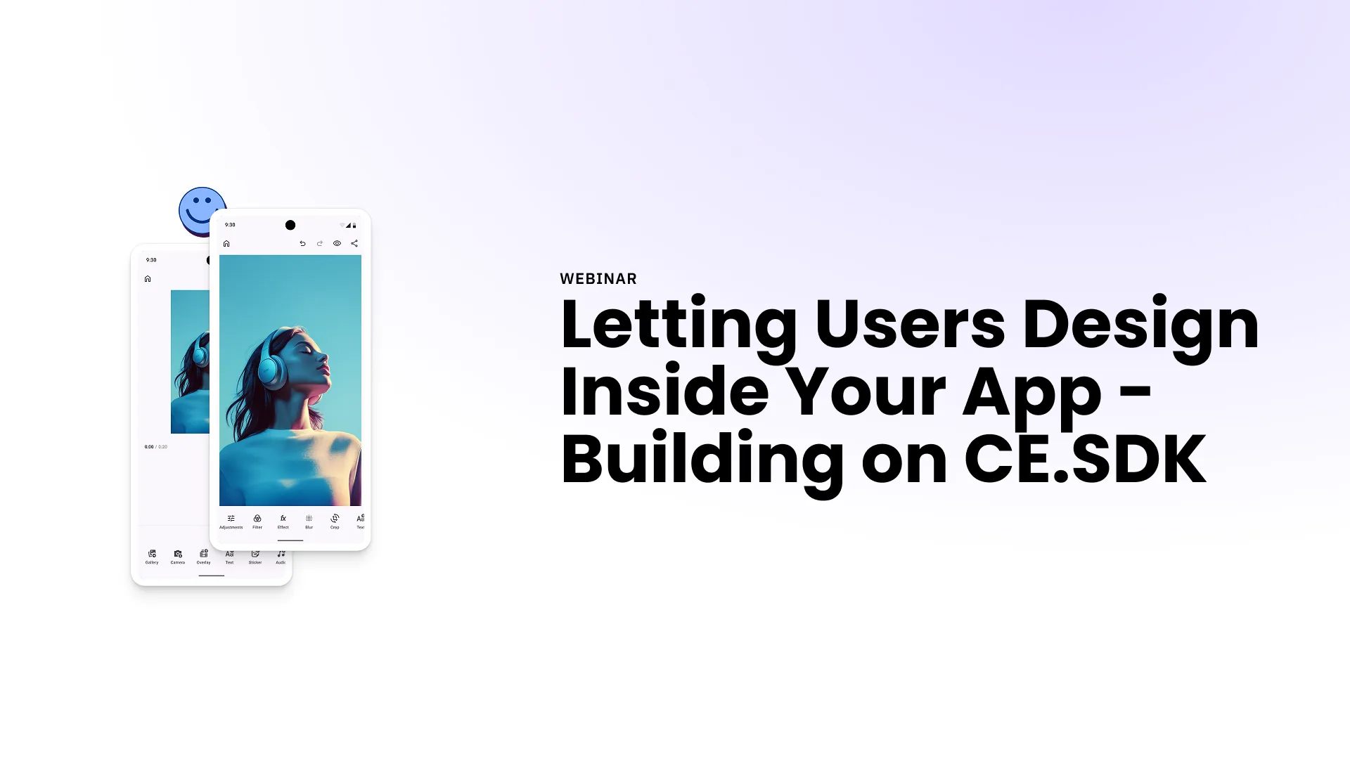 Letting Users Design Inside Your App – Building on CE.SDK webinar cover.