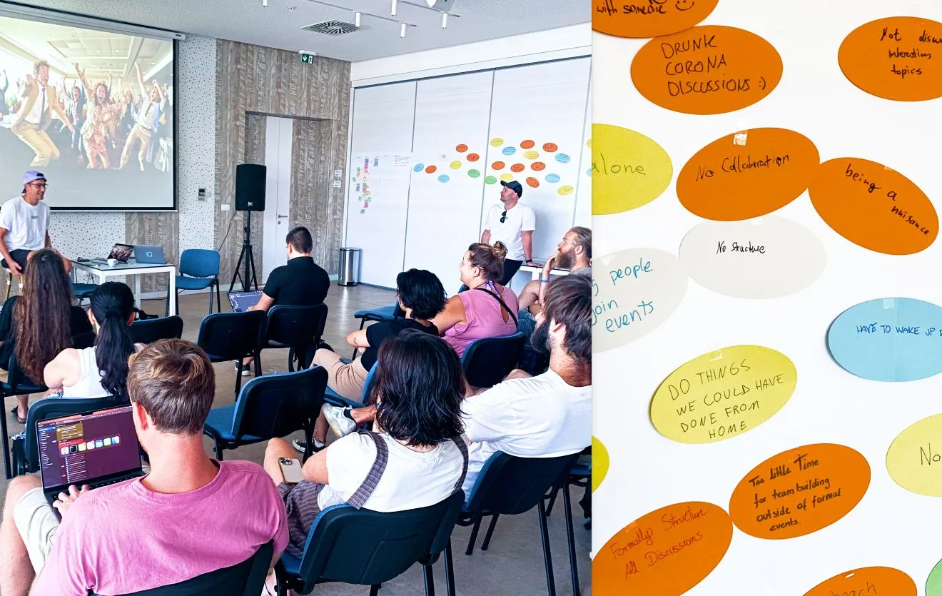 We began by asking, "What could make this week terrible?" And the team shared their thoughts.