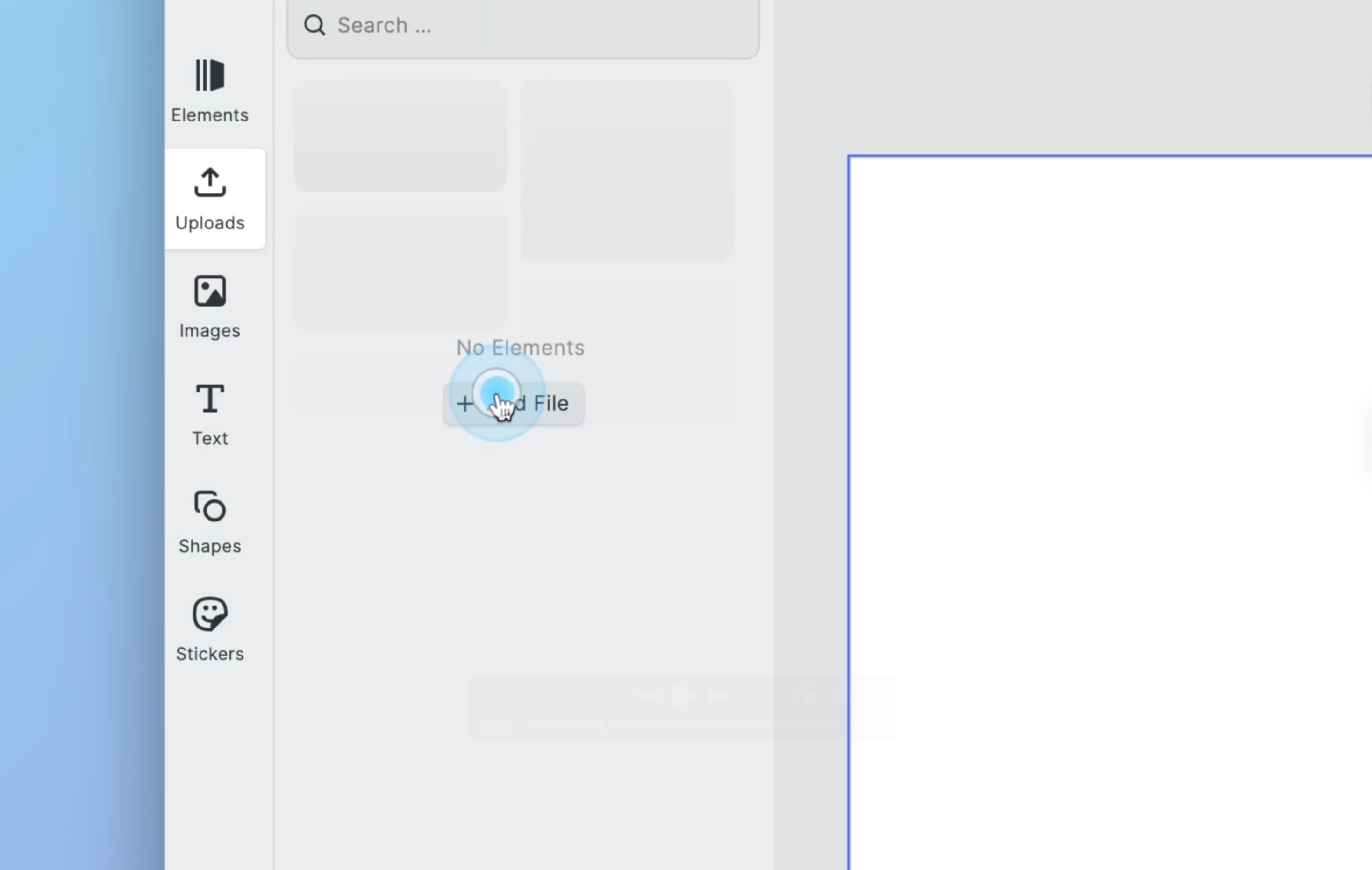 Add File button from Upload