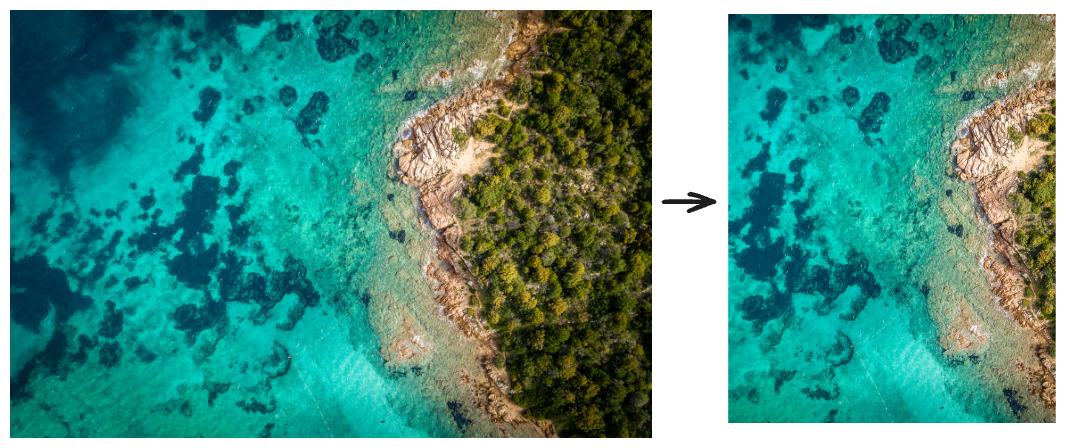 Original image next to new image at a 4:5 ratio