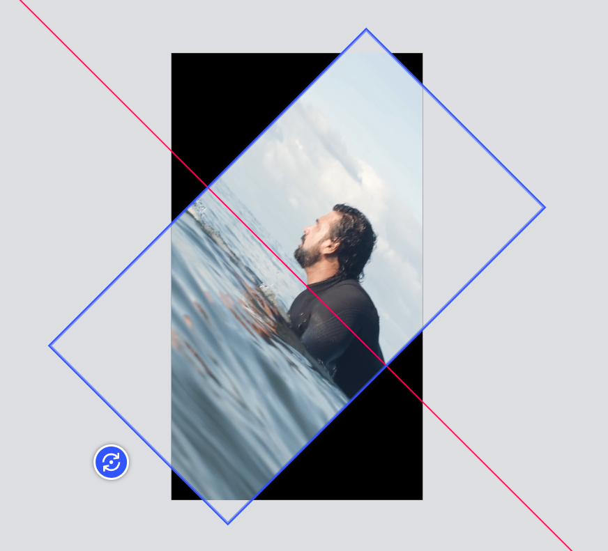 Demo video rotated at 45°