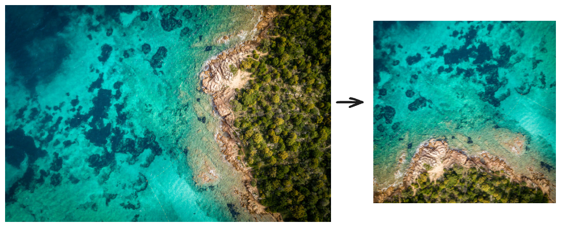 Original image next to new image at a 4:5 ratio