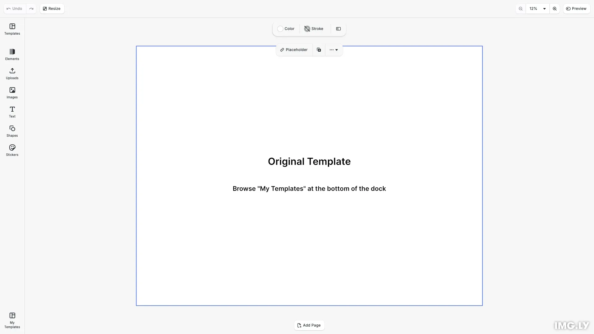 Edit or Remove Templates example showing template management