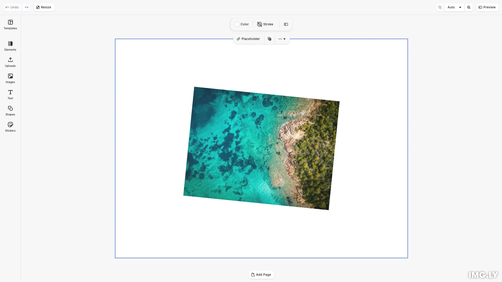 Events example showing a scene with event subscriptions