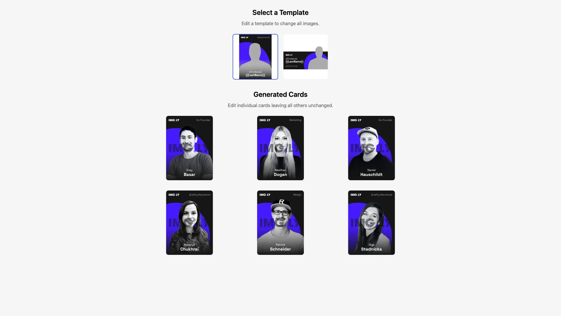 Design Editor starter kit showing a professional design editing interface