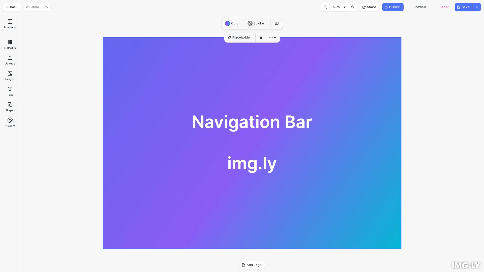Navigation Bar Hero