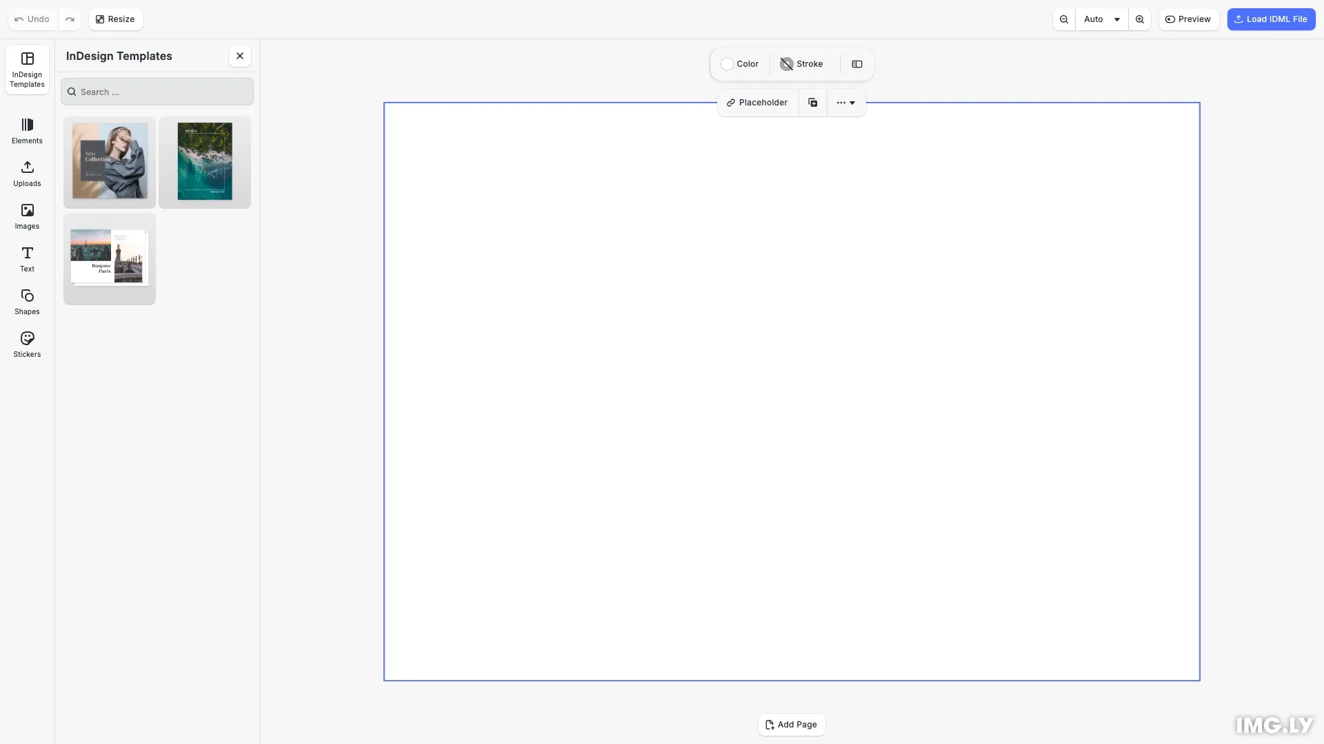 Import from InDesign