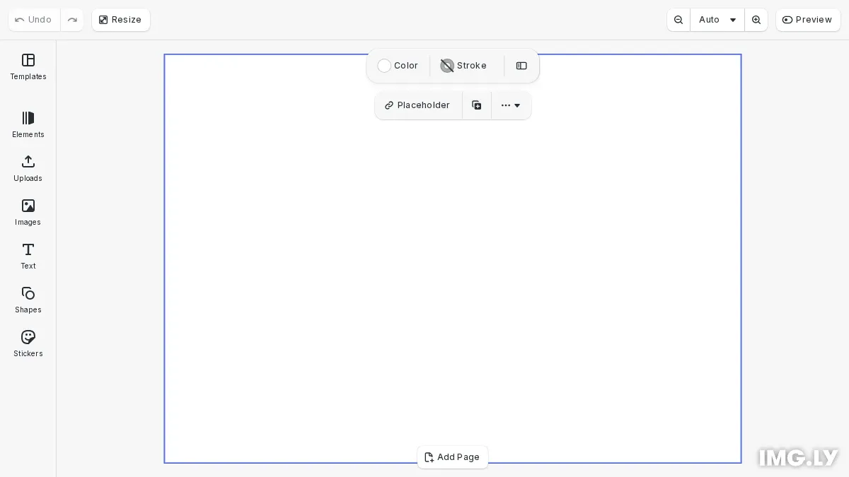 Set Zoom Level example showing canvas with zoom controls
