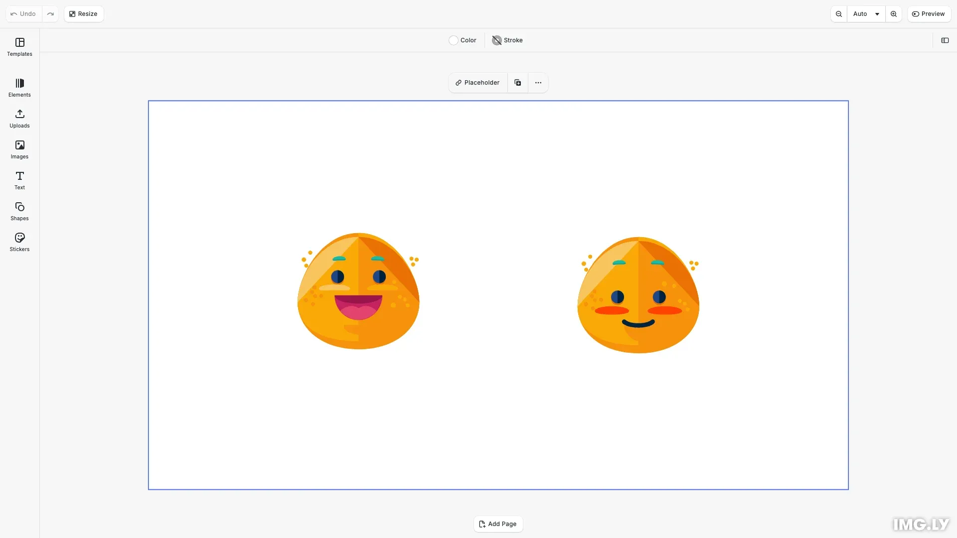 Create stickers from images with two different methods