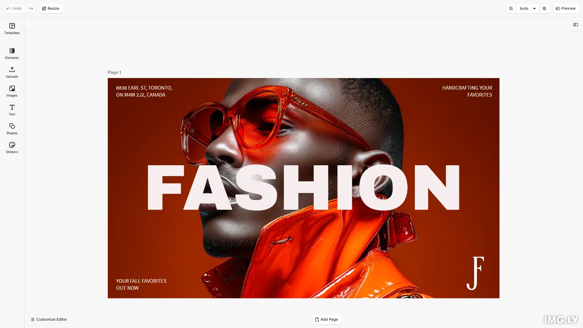 Import Templates from Scene Files example showing CE.SDK interface with loaded template