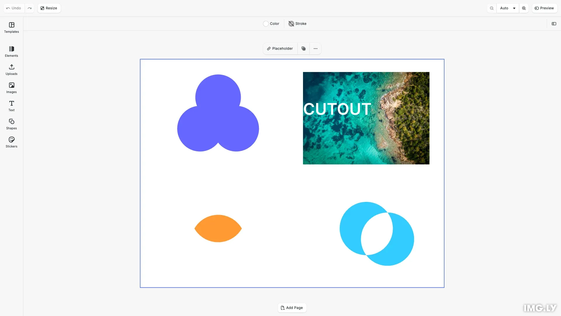 Boolean operations demonstration showing Union, Difference, Intersection, and XOR