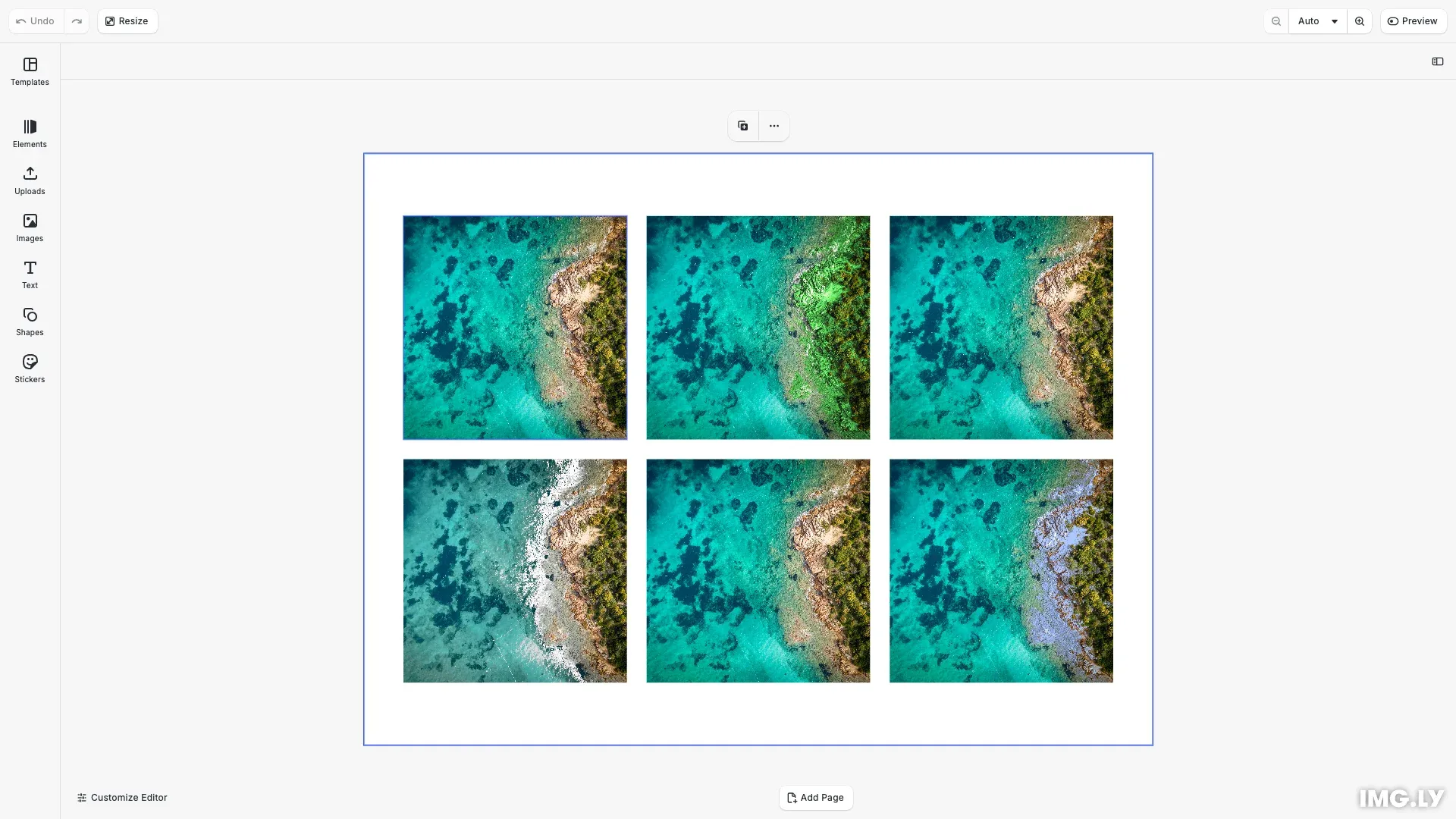 Replace Colors example showing color replacement and background removal
