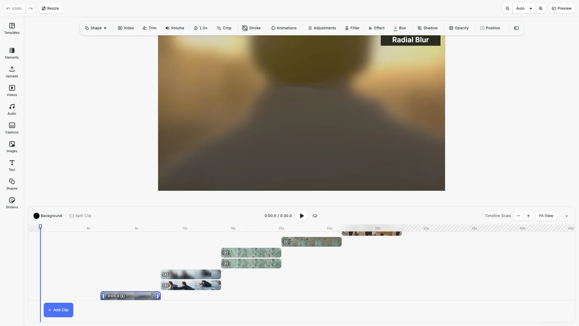Video Redaction example showing video clips with blur, pixelization, and overlay effects