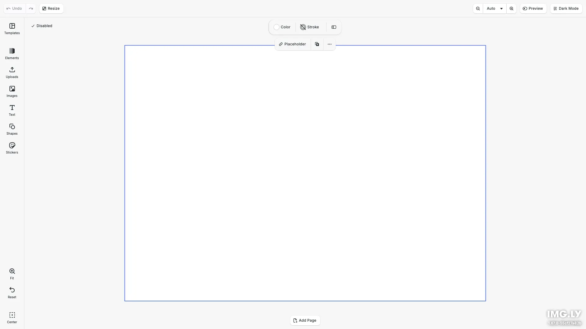 Create Custom Components example showing custom theme toggle in navigation bar and quick actions in dock