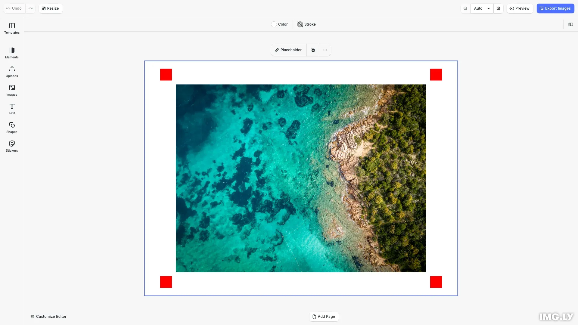 Export with Color Mask example showing color removal and alpha mask generation