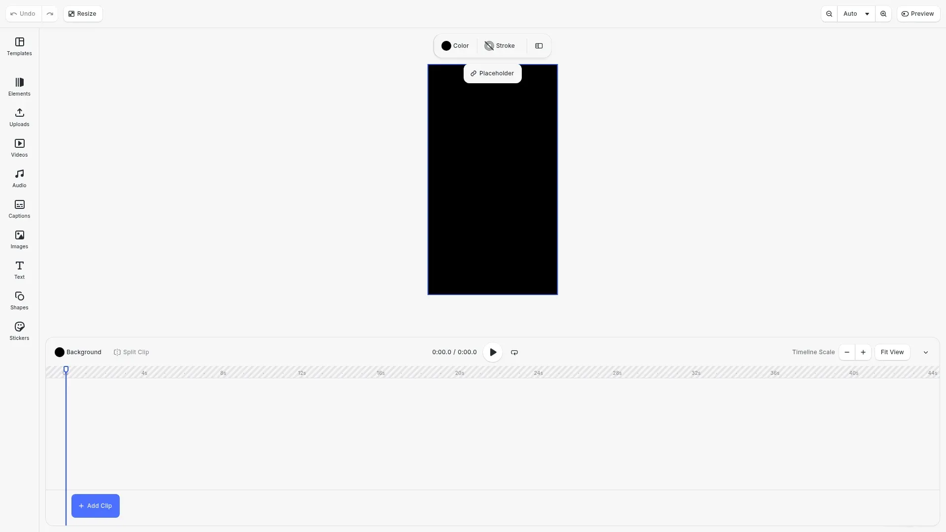 Video Limitations example showing the CE.SDK video editor