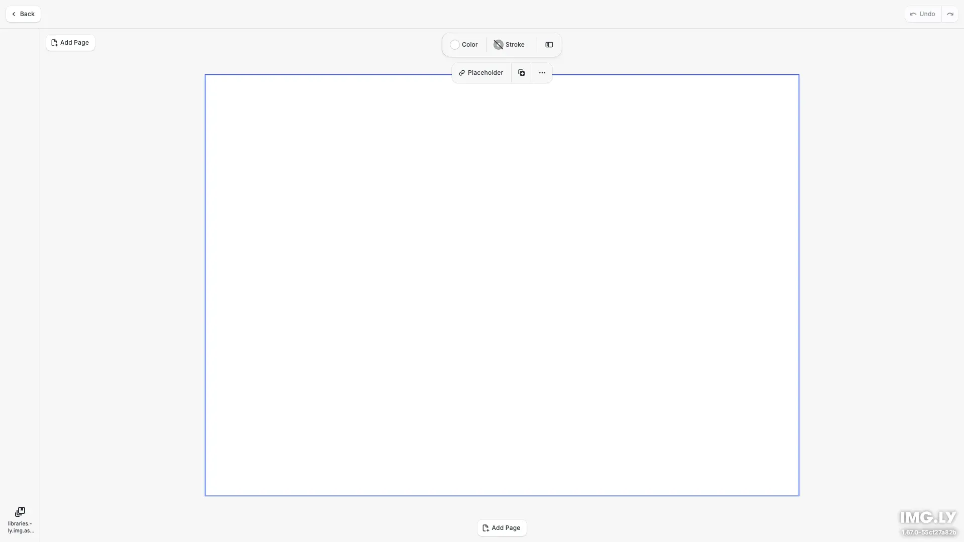 Reorder Components example showing a customized editor interface