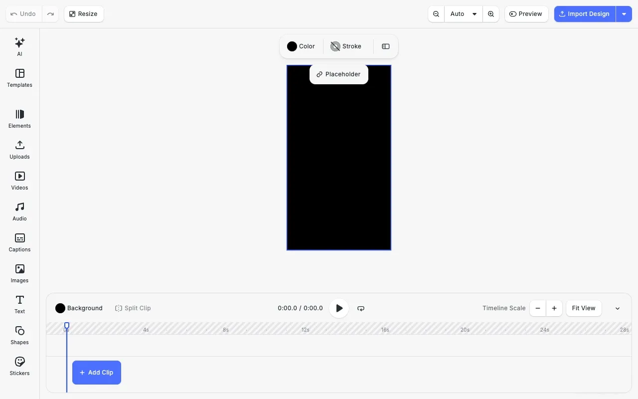 Integrate AI Into CE.SDK example showing the editor with AI capabilities
