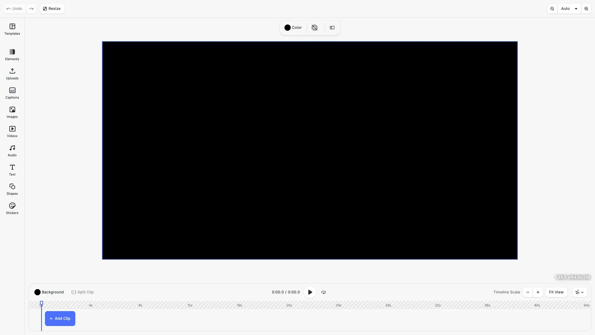 Customize Clip Context Menu example showing the video editor with clip menu customization