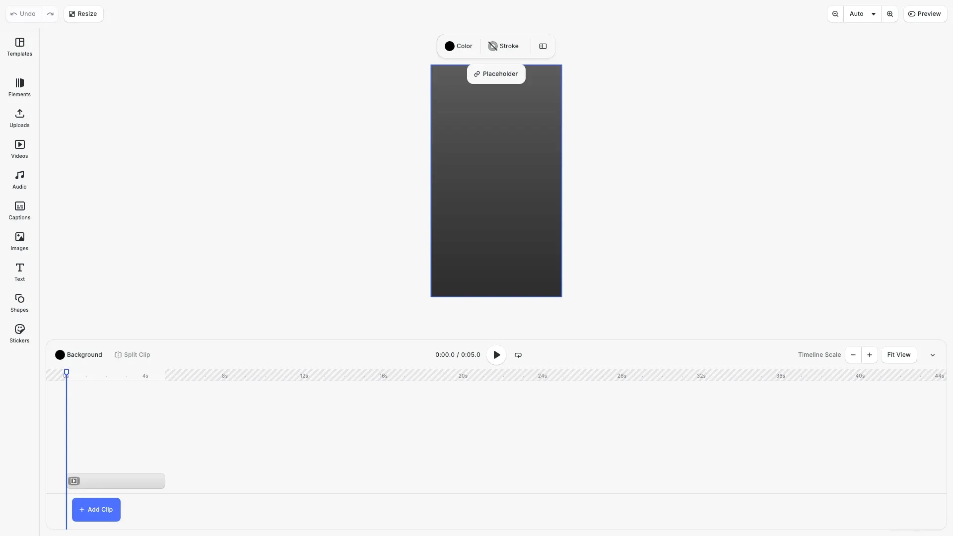 Crop videos example showing cropped video content