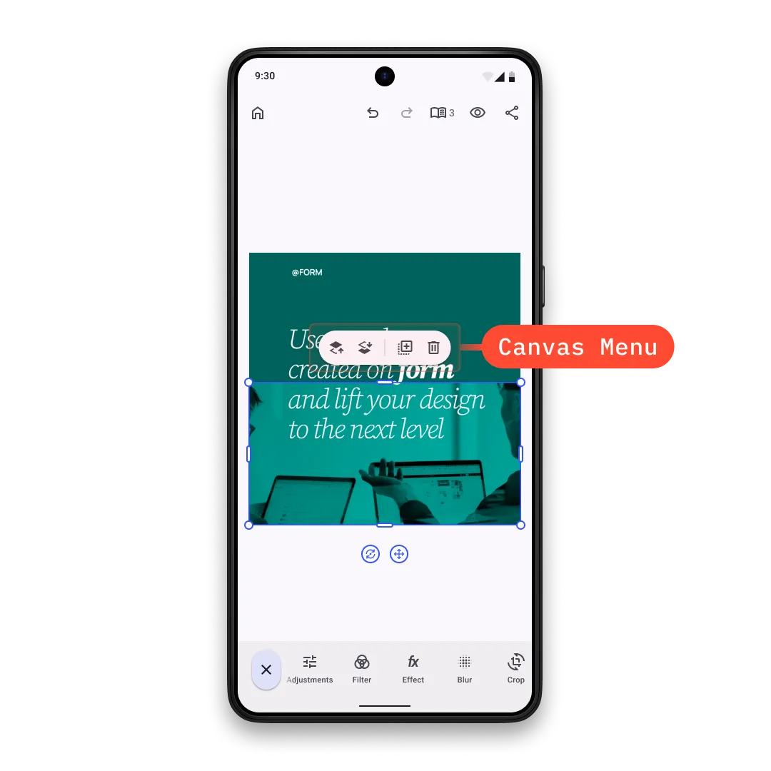 Canvas Menu