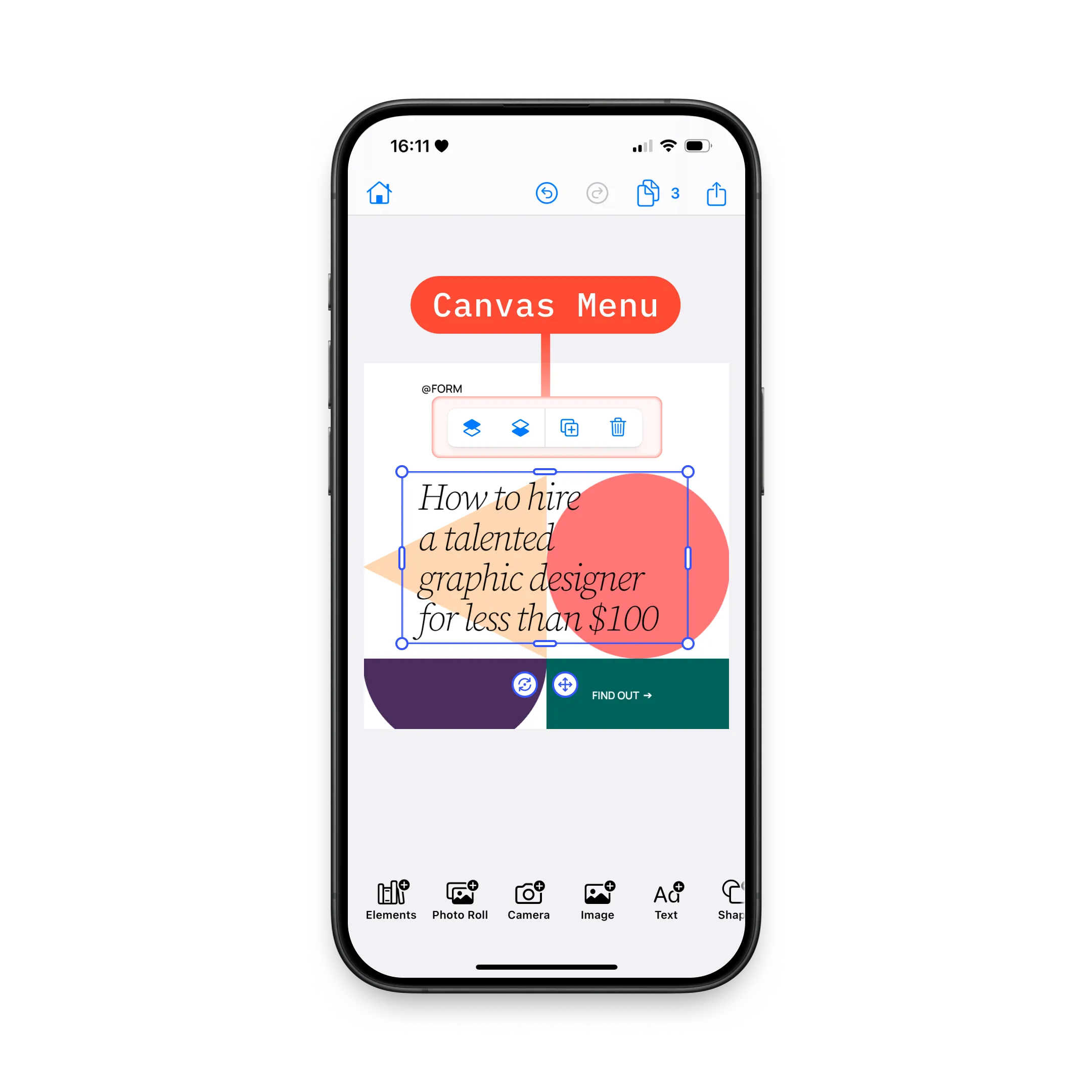 Canvas Menu