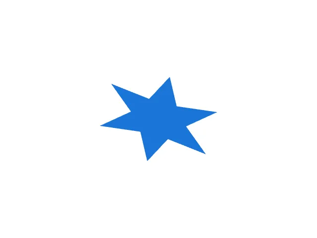 Edited star shape preview