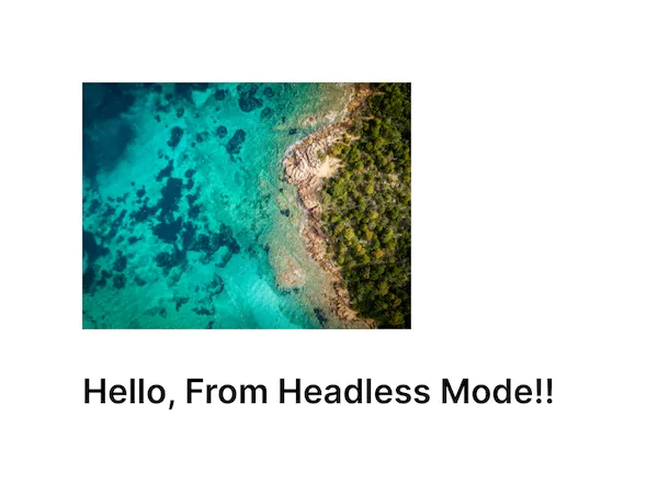 The output image from the example code.