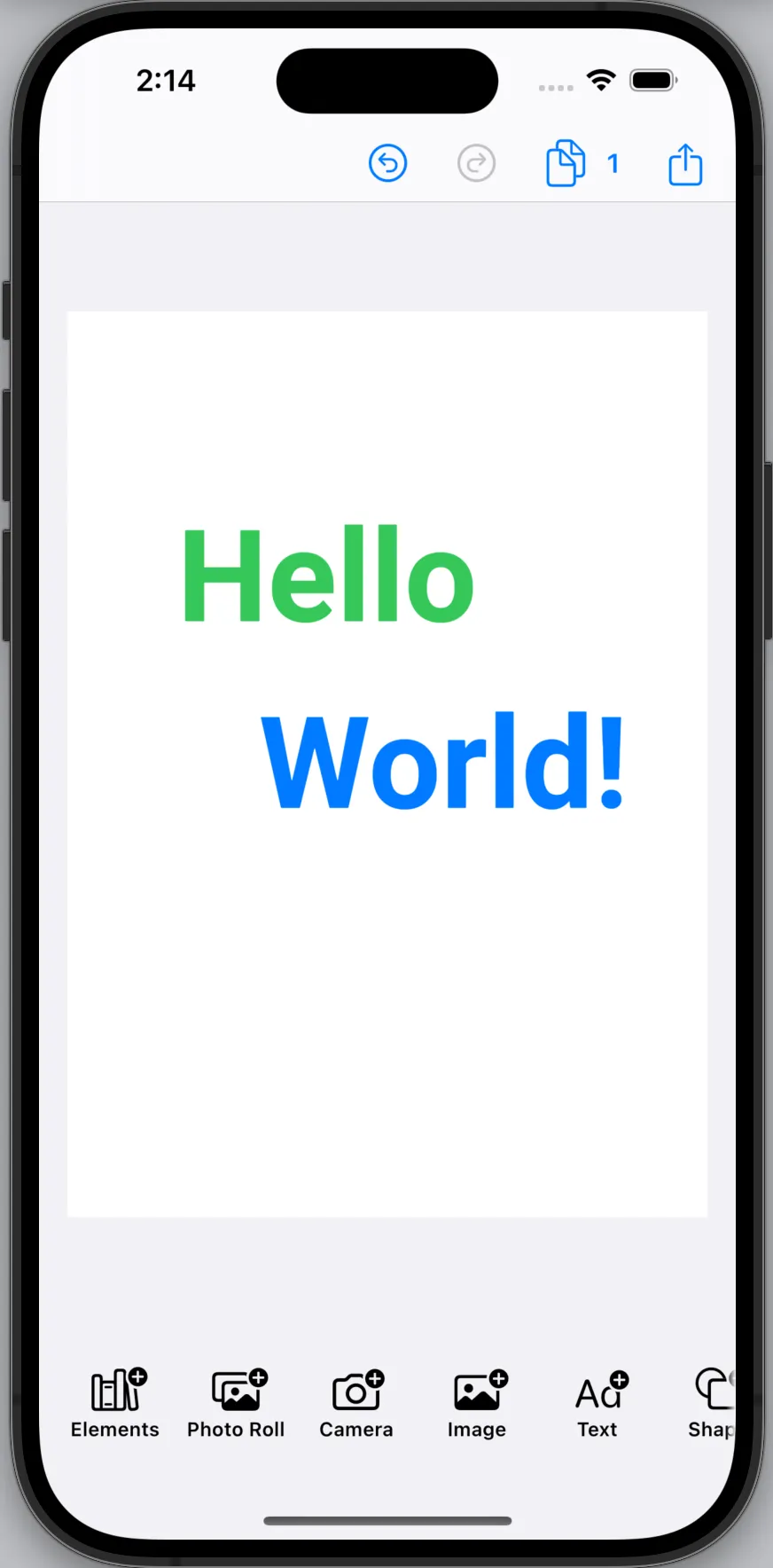 Simulator screens running the demo app