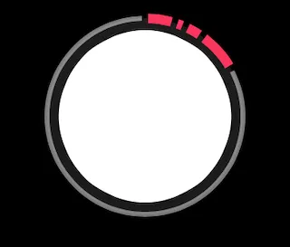 Record button indicating four recording segments.