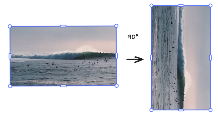 Demo video rotated at 90°