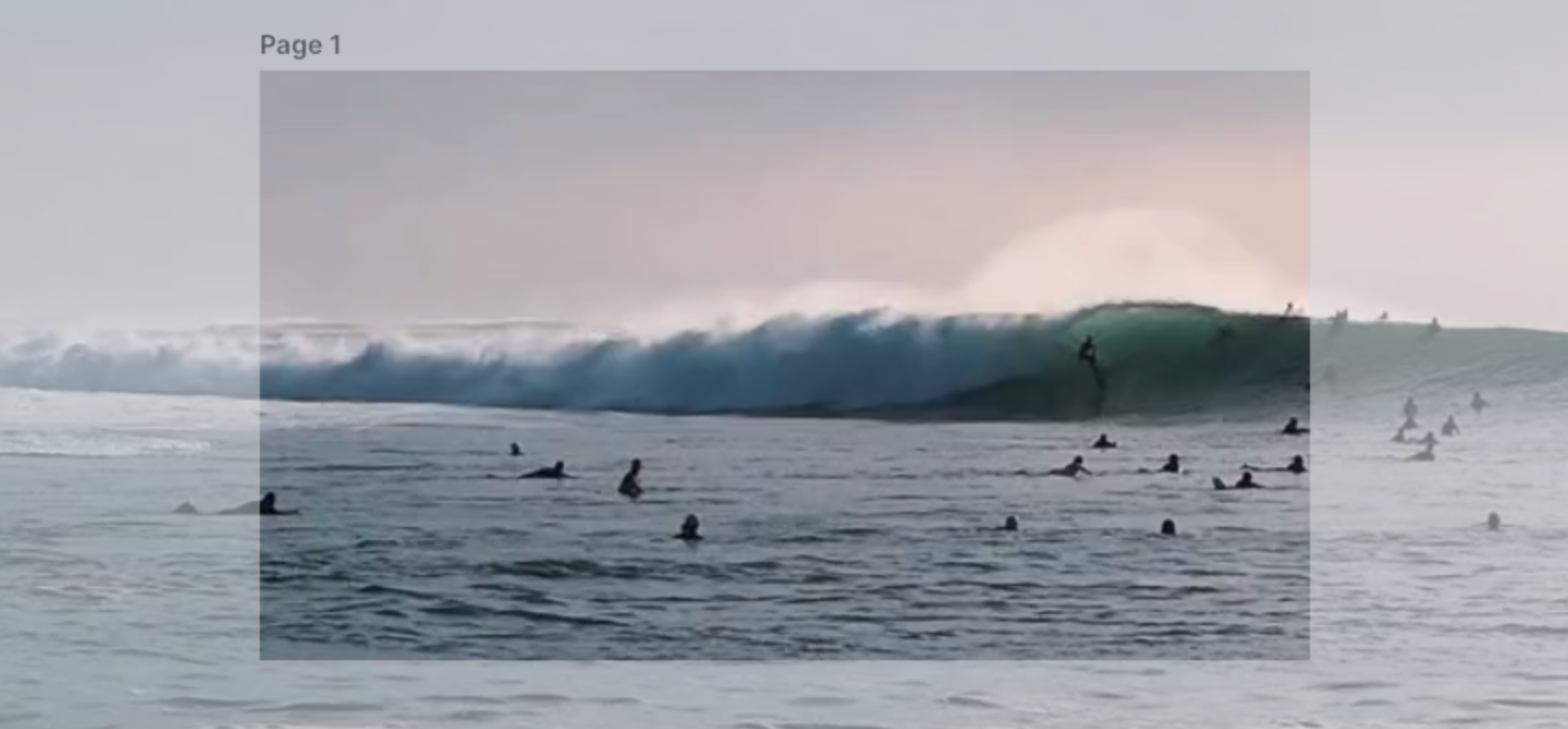 Video scaled from the center by 150%