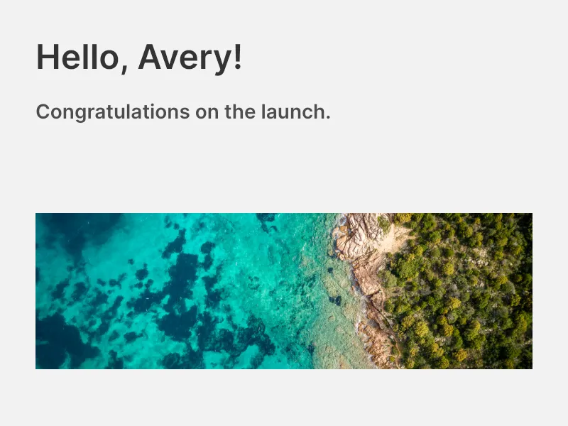 Personalized template card exported by the Android Engine sample