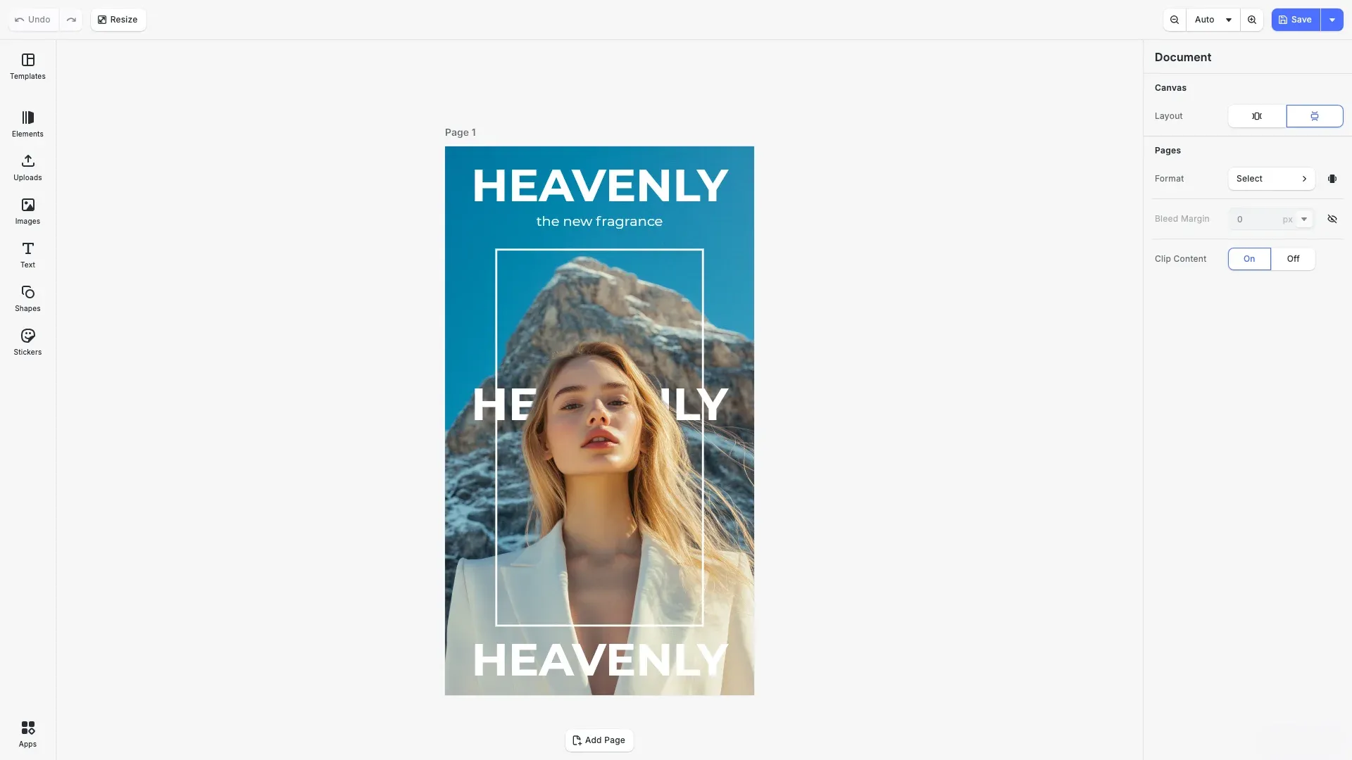 Design Editor (Advanced) preview