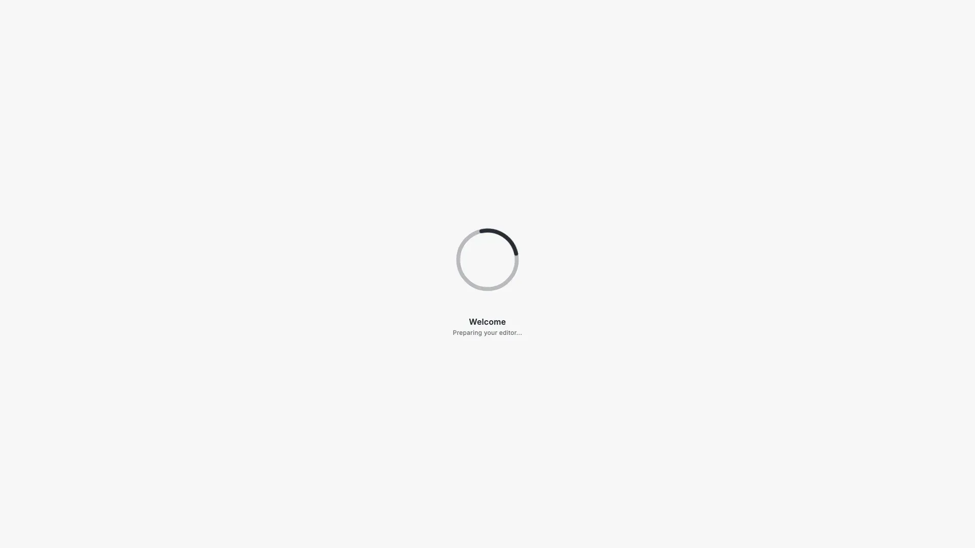 Loading Indicator example showing a customized loading screen with spinner and text