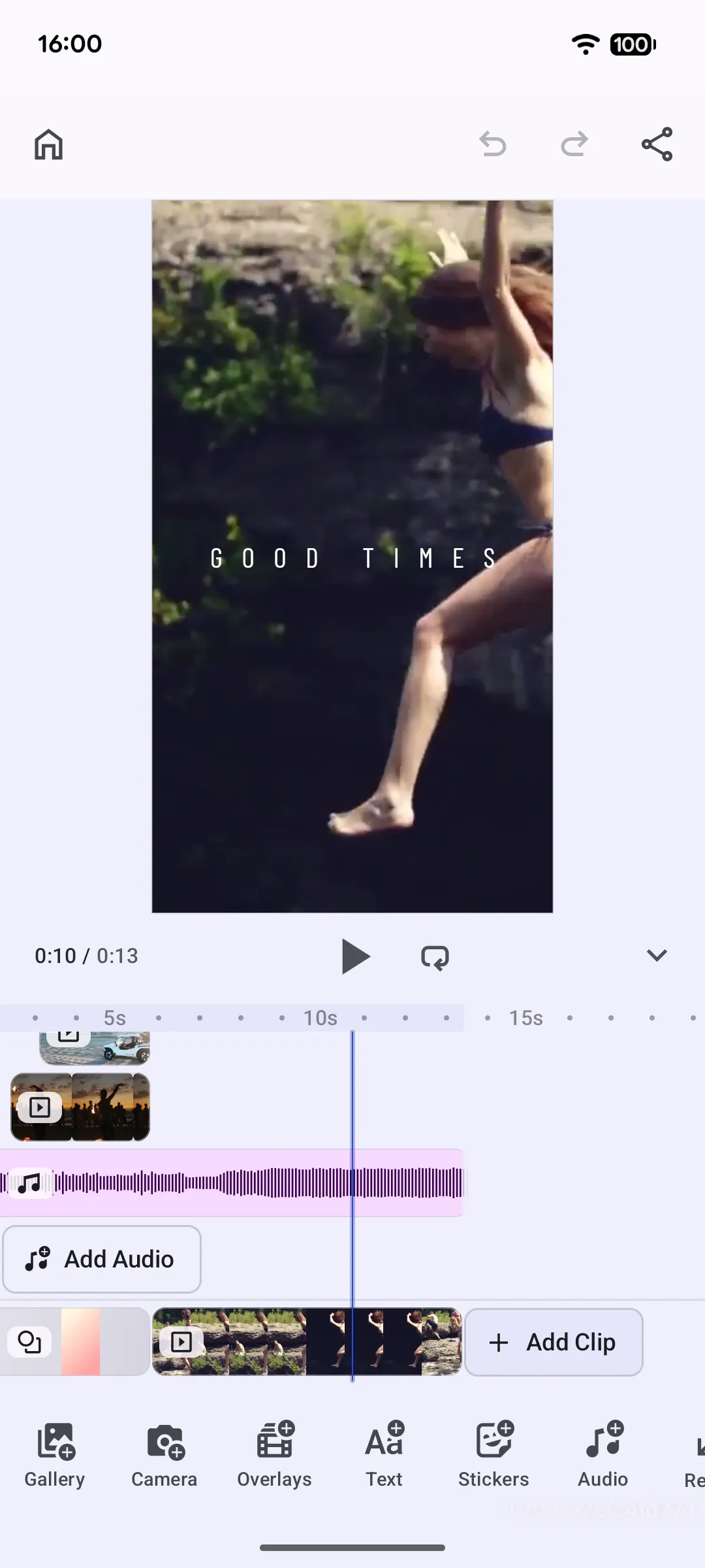 Video Editor preview
