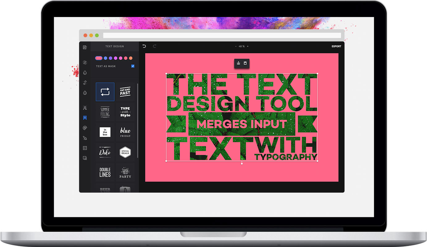 Text Design tool