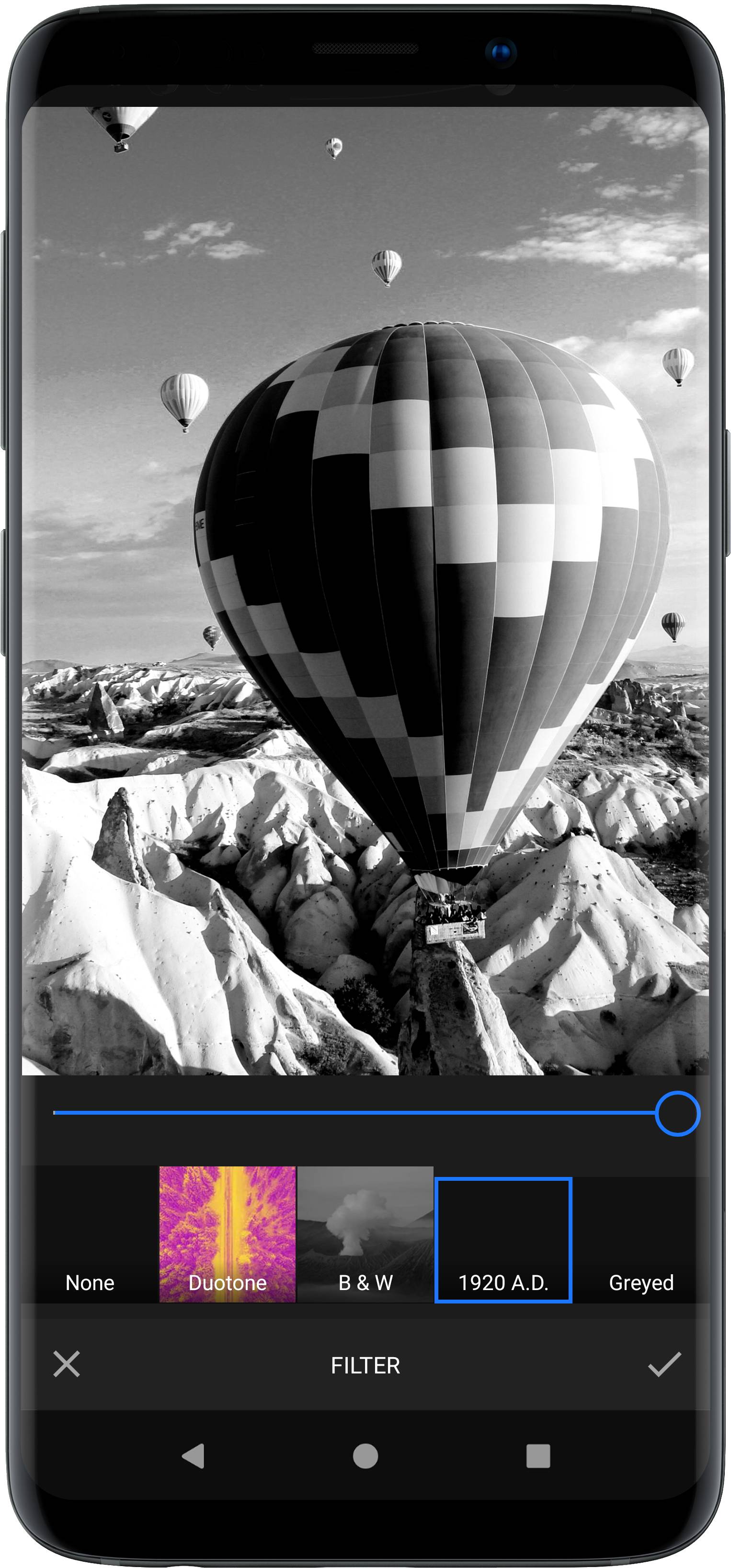 Filters tool