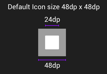 Icon size