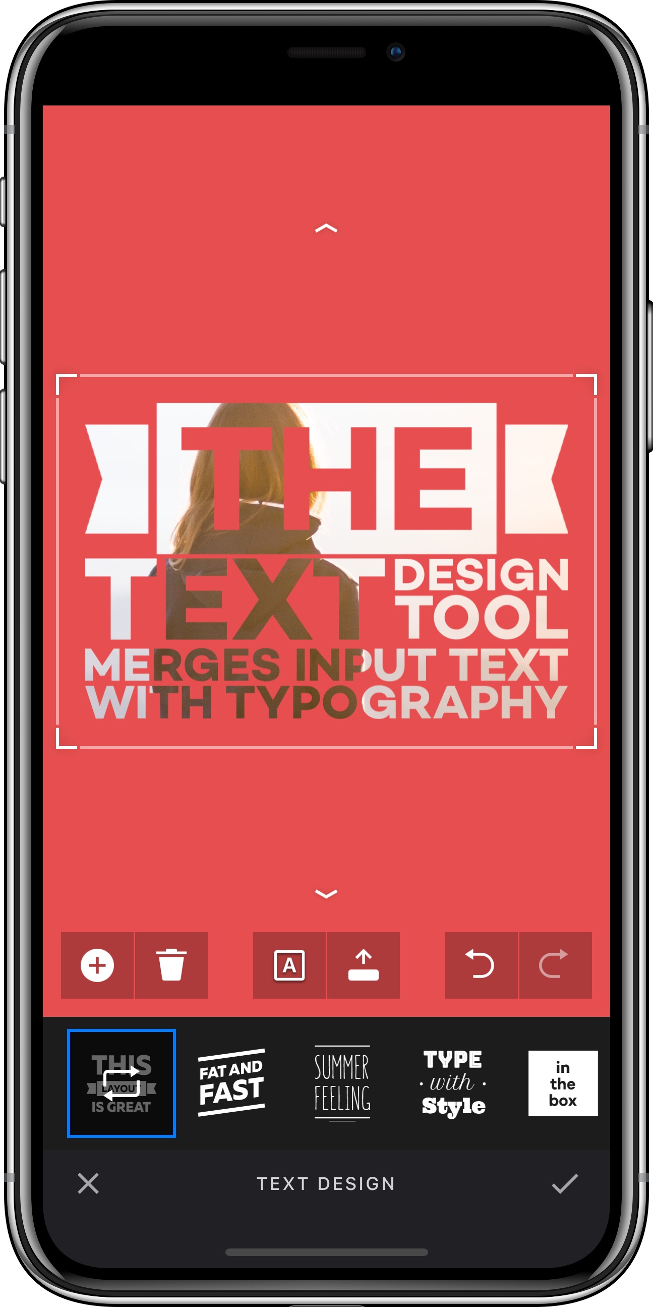 Text Design tool
